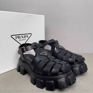 Prada Black Heeled Boots